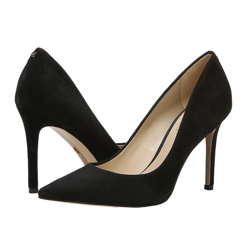Black Suede Sam Edelman Hazel Pump